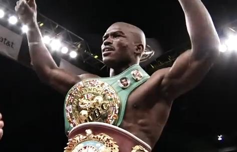 Bradley vs Rios - Timothy Bradley celebrates victory over Brandon Rios