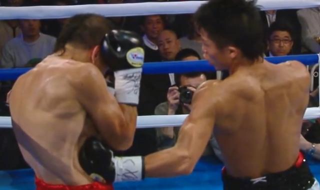 Narvaez vs Inoue - Naoya Inoue drives a body shot into Omar Narvaez