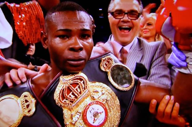 Rigondeaux vs Amagasa - Guillermo Rigondeaux celebrates victory over Hisashi Amagasa