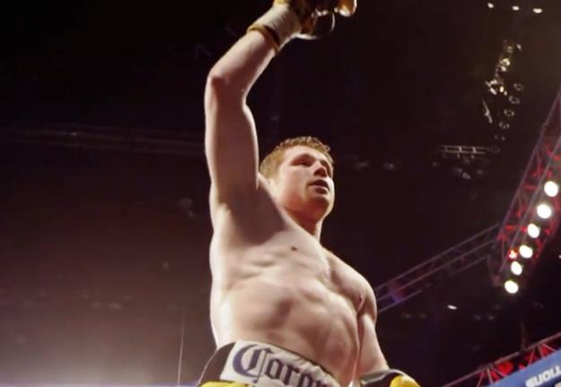 Alvarez vs Lara - Saul Alvarez celebrates win over Erislandy Lara