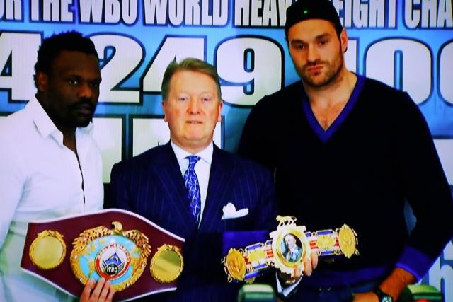 Fury vs Chisora II - Tyson Fury and Dereck Chisora Pose at Press Conference