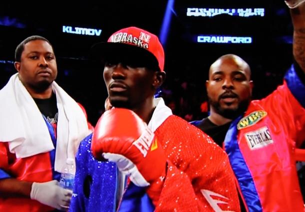 Crawford vs Beltran - Terence Crawford celebrates win over Raymundo Beltran