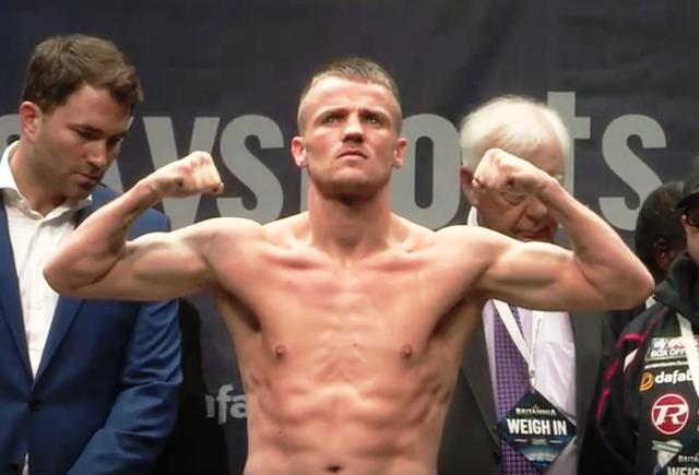 Brook vs Gavin - Frankie Gavin at weigh in ahead of Kell Brook fight