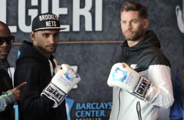 Khan vs Algieri - Amir Khan faces off with Chris Algieri