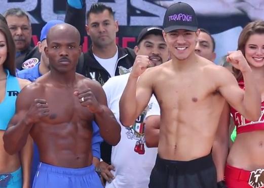 Bradley vs Vargas - Timothy Bradley and Jessie Vargas at weigh-in