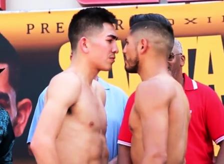 Both fighters successfully weighed in at the Santa Cruz-Mares LA weigh-in