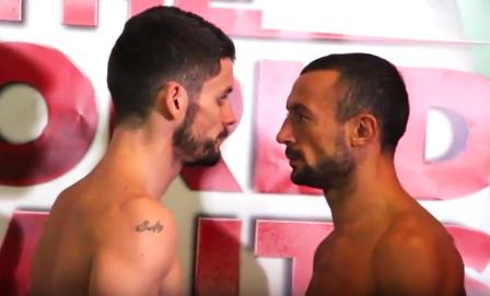 Smith vs Boschiero - Stephen Smith and Devis Boschiero at Weigh-In