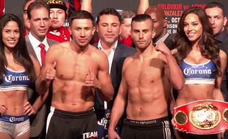 Golovkin vs Lemieux - Gennady Golovkin outclassed and landed David Lemieux