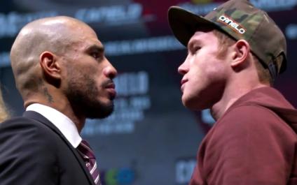 Cotto vs Canelo - Miguel Cotto and Canelo Alvarez at final press conference