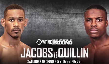 Jacobs vs Quillin boxing banner - Daniel Jacobs and Peter Quillin