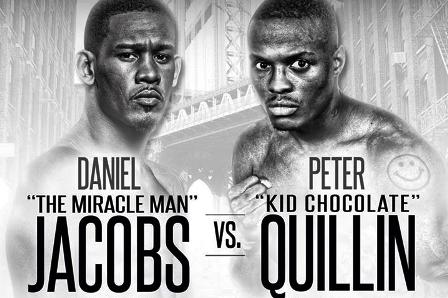 Jacobs vs Quillin boxing banner - Daniel Jacobs, Peter Quillin