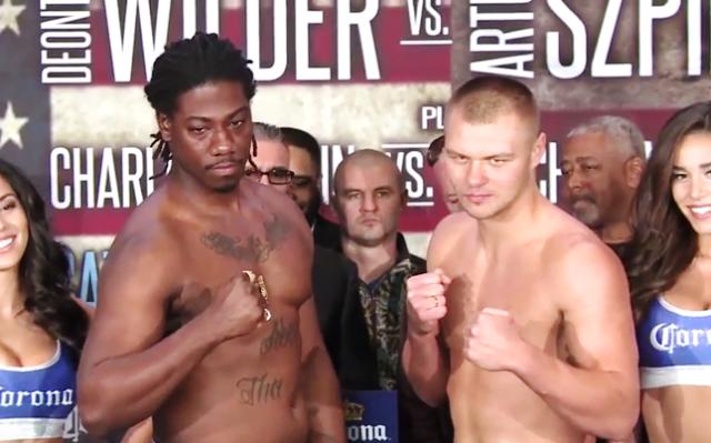 Martin vs Glazkov - Charles Martin & Vyachseslav Glazkov at weigh-in