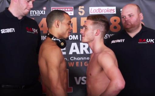 The face off gets intense at the Eubank Jr vs Blackwell Weigh-In