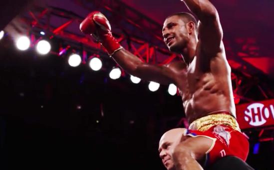 Brook vs Bizier - Kell Brook celebrates 2nd round TKO victory over Kevin Bizier