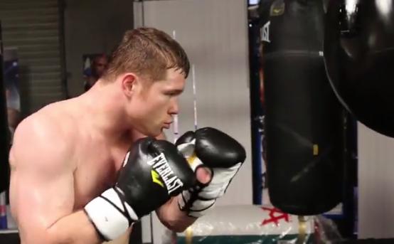 Canelo Alvarez training hard for Amir Khan on May 7th