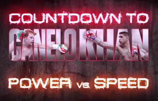 Canelo vs Khan Countdown boxing banner