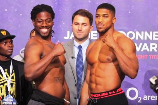 Joshua vs Martin Weigh-In