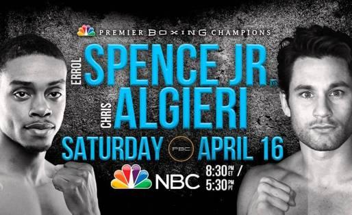 Spence vs Algieri is a headliner in this weekend's TV Boxing Schedule