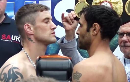 Burns vs Di Rocco weigh-in