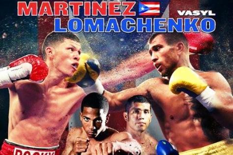 Martinez vs Lomachenko boxing banner