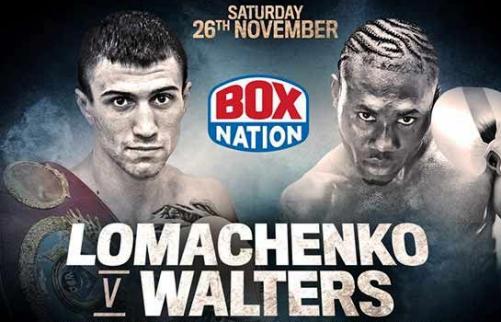 Lomachenko vs Walters is the main event in Las Vegas this weekend