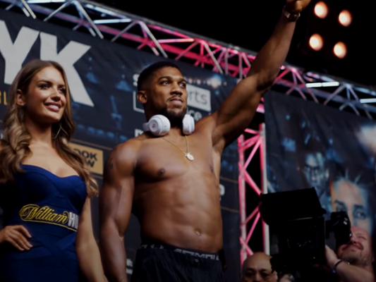 Anthony Joshua hits the scales ahead of his next Heavyweight boxing weight division fight