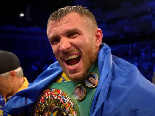 Vasyl Lomachenko celebrates with Lightweight world title - Boxing FAQ