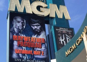 Mayweather vs Pacquiao headlining at MGM Grand Arena, Las Vegas